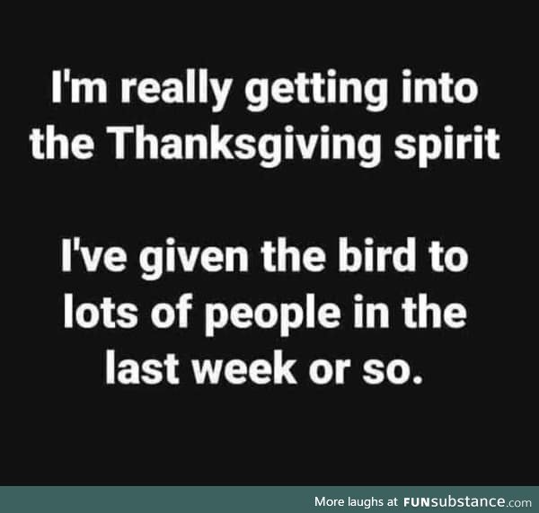 Thanksgiving Spirit Bird
