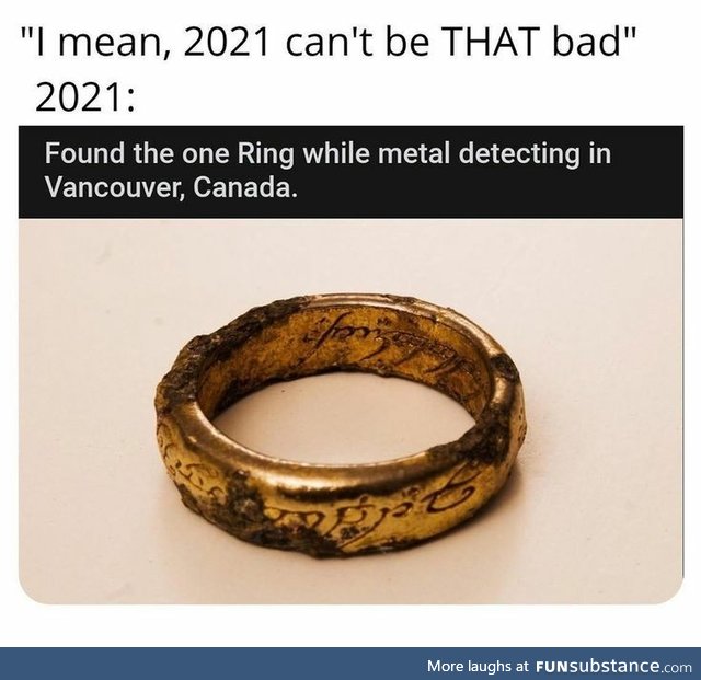 Found the one ring in canada