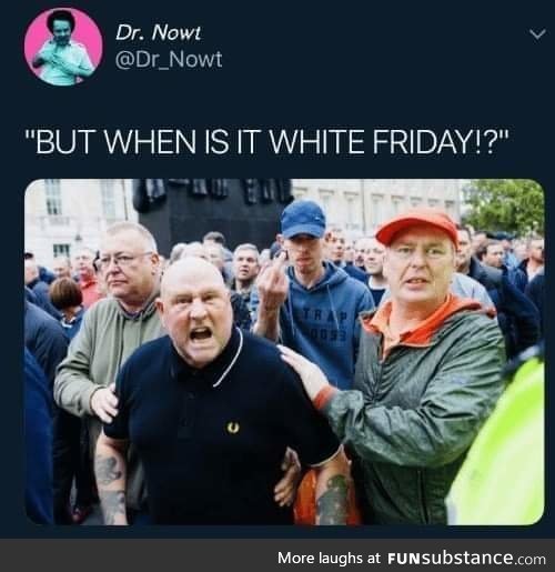 Boycott Black Friday it's Racist!