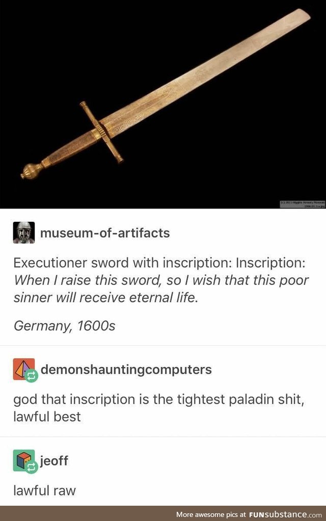 Lawful Paladin Sword Inscription