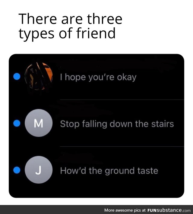 Three types of friends