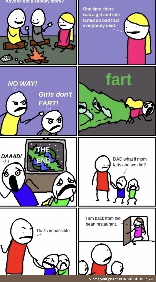Girls don’t fart