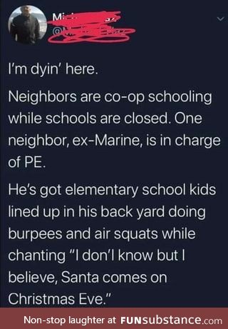 Co-op schooling with ex-marine