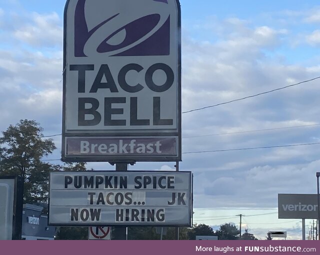 Taco Bell doing the most