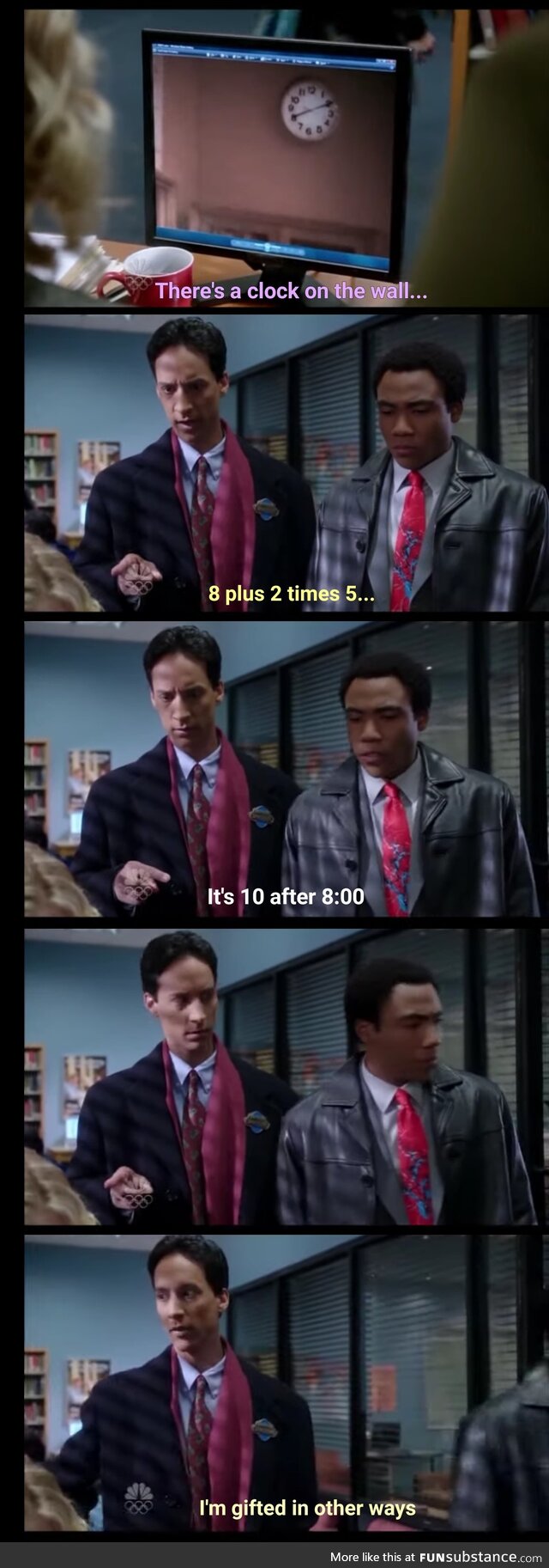 Abed is gifted in other ways