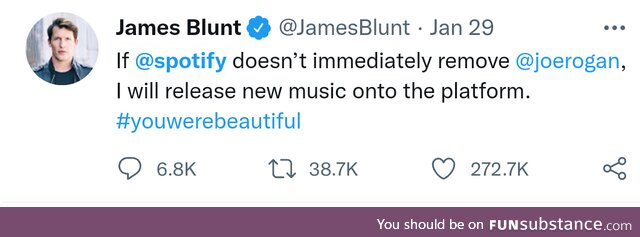 James Blunt threatens to release new music