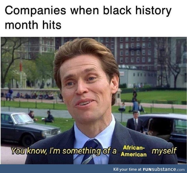 How do you do, fellow African-Americans?