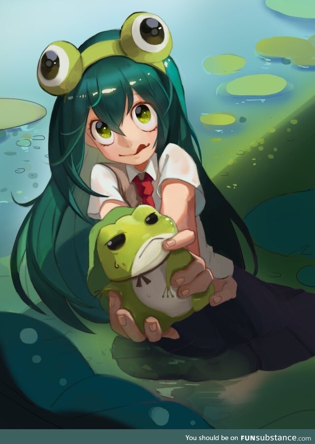 Froggo Fun #49/Froppy Friday - "Look at this cool frog I found."
