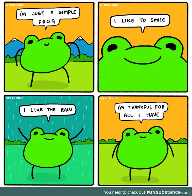 Froggo Fun R #50 - It Really Is the Simple Things