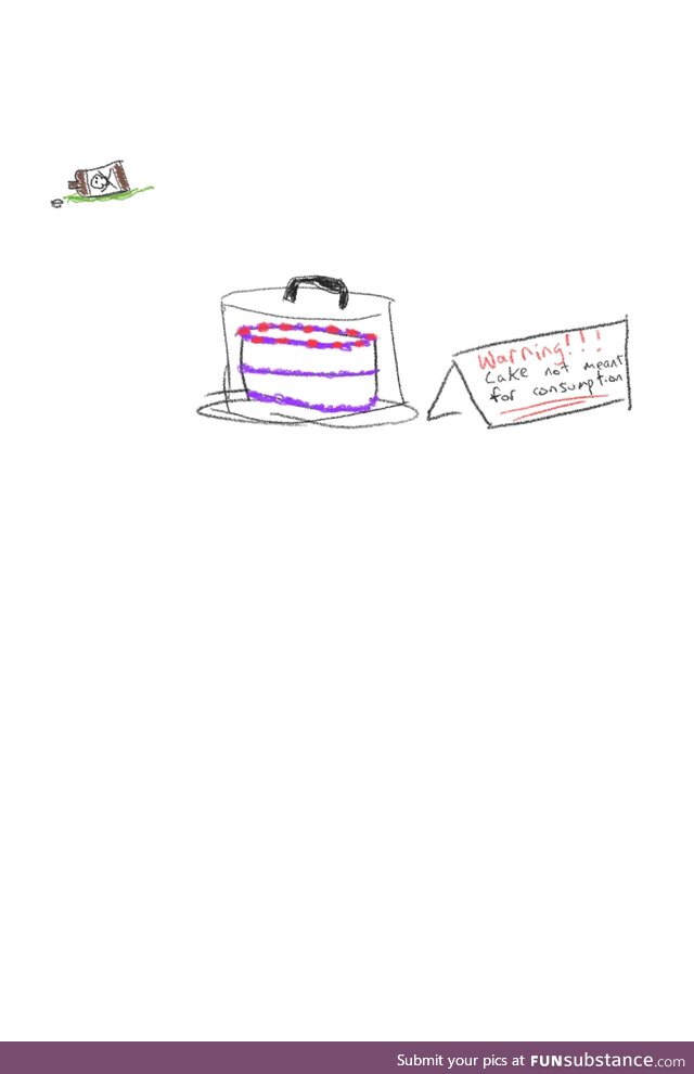 Bad art time 2: mmmm cake (but dont eat it)