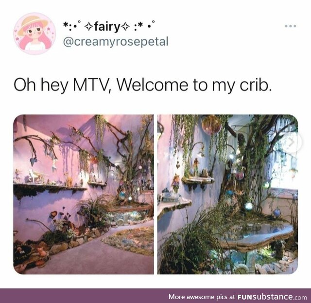 Welcome to my crib - some fae creature, probably