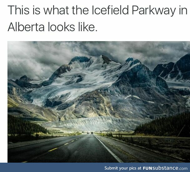 Icefield Parkway in Alberta