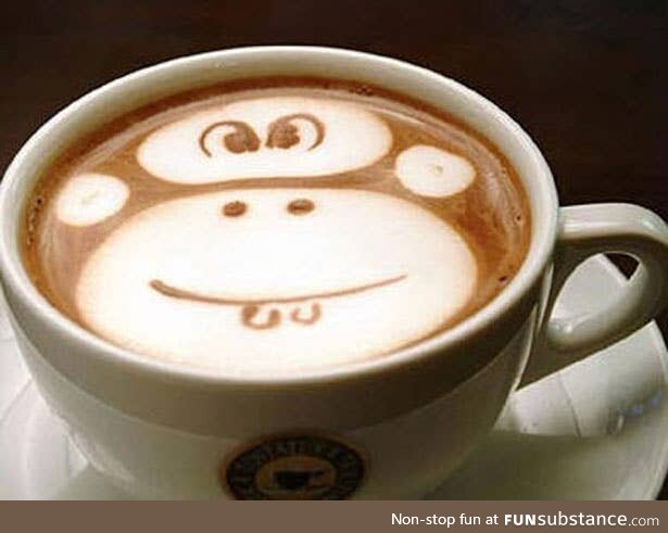 Coffee Art #14 - So Basically, It's Monke