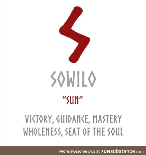 Rune Meaning - Sowilo