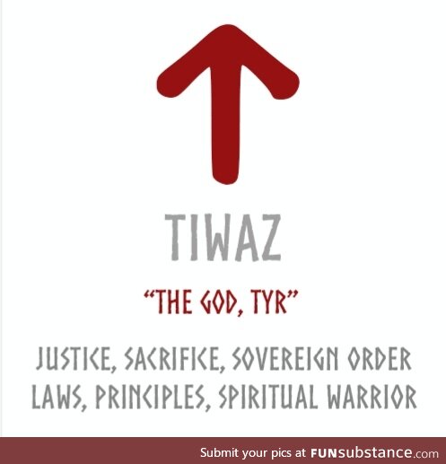 Rune Meaning - Tiwaz