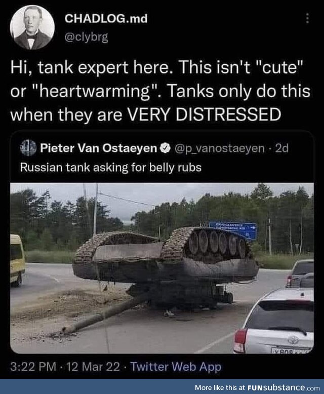 Here's how to safely flip over a tank....