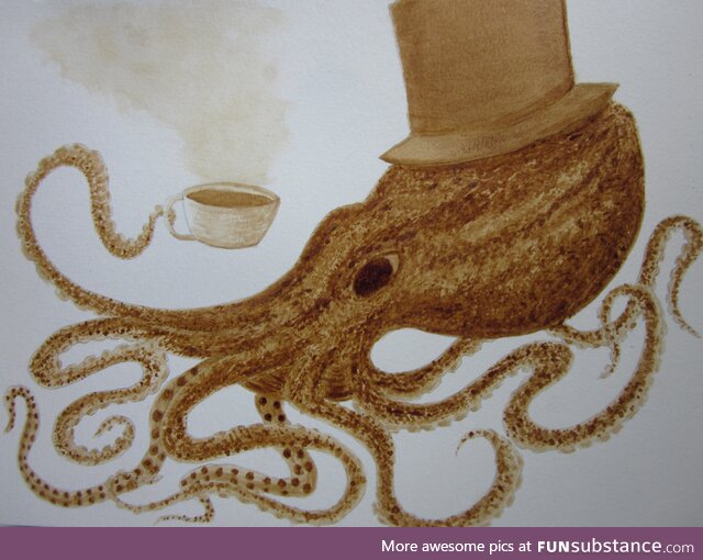 Coffee Art #24 - Fancy Octo