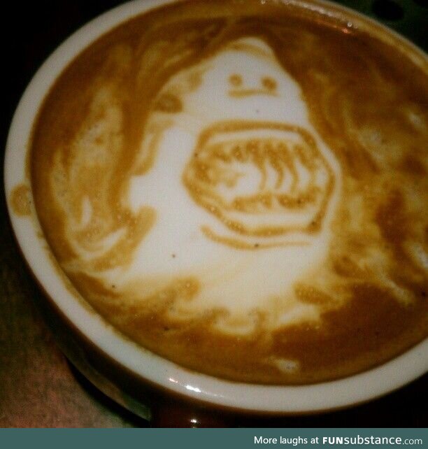 Coffee Art #32 - Shark Attack