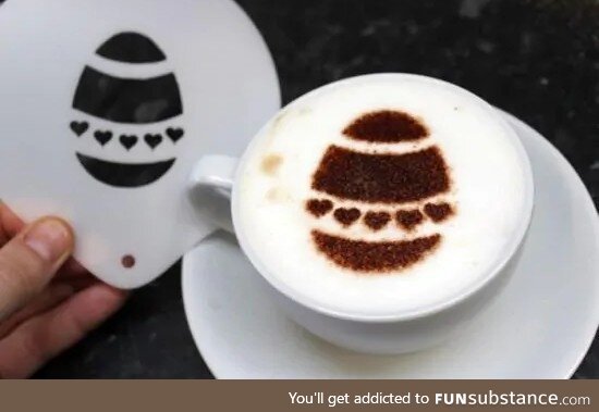 Coffee Art #41 - Easter Egg