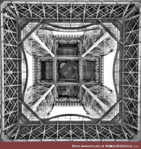 Underneath the Eiffel Tower; Looking Up