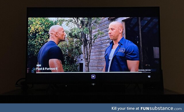 Is it just me or does The Rock look like he’s standing several feet further away from