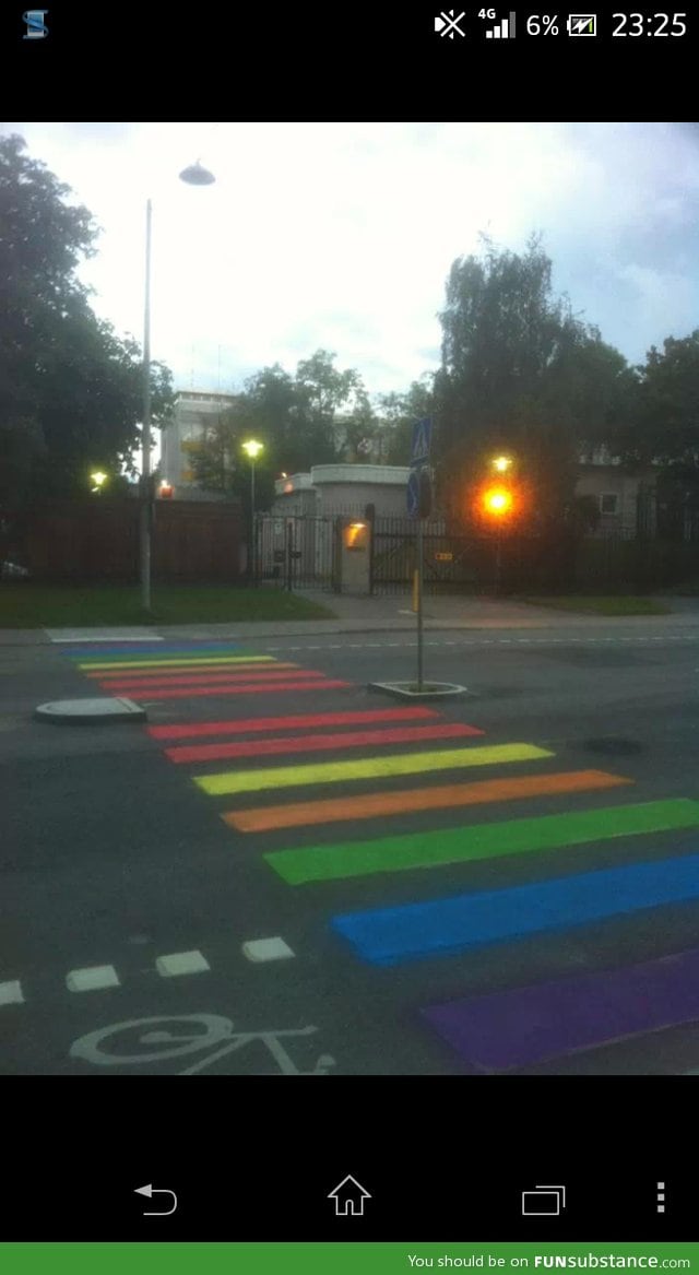 So this is what they did outside the russian embasy in sweden