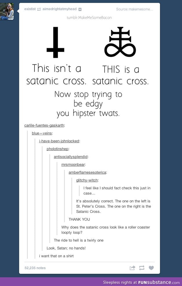 Satanic cross