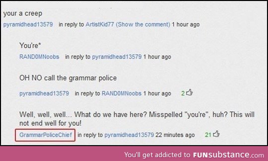 Grammar police chief