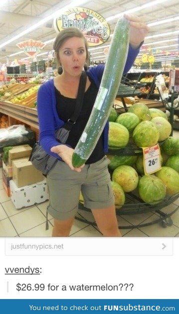 Expensive watermelon
