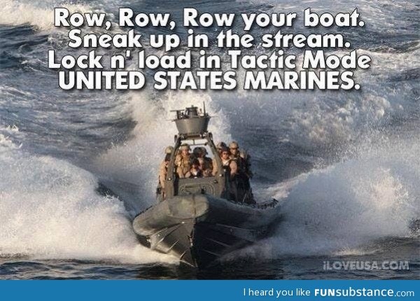 Row your boat, marine style