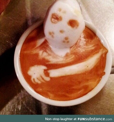 Coffee Art #55 - Friday the 13th