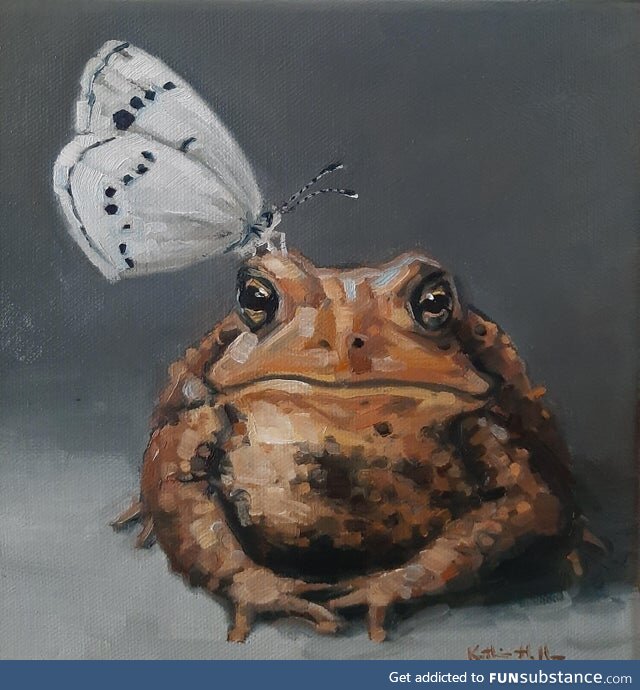 Froggo Fun R #133 - Butterfly on Frog: A True Masterpiece
