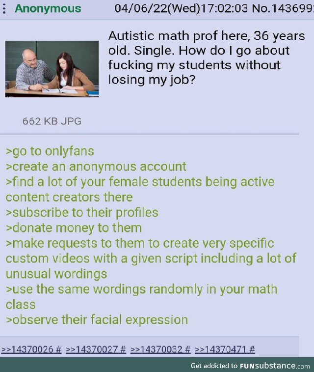 Anon gives great advice