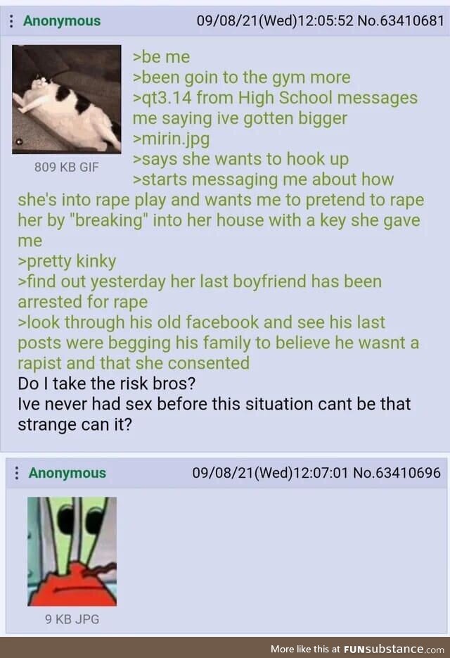 Anon does the risk management