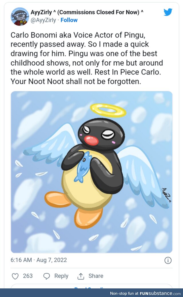 Farewell and Noot Noot
