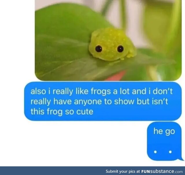 Happy Frog, dis you?
