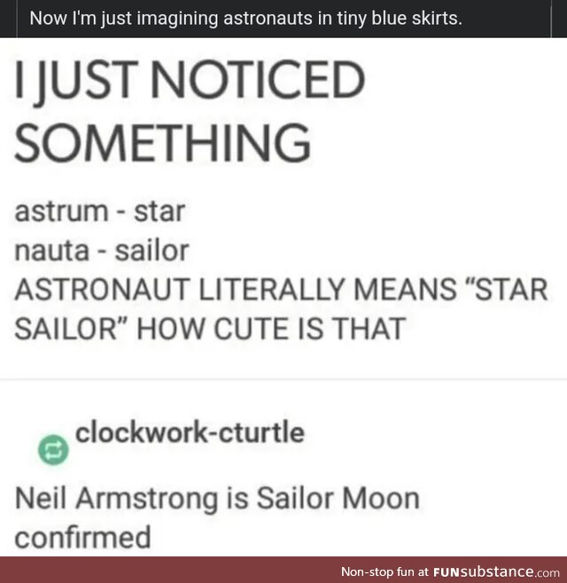 Neil Armstrong is the Moon Sailor Moon