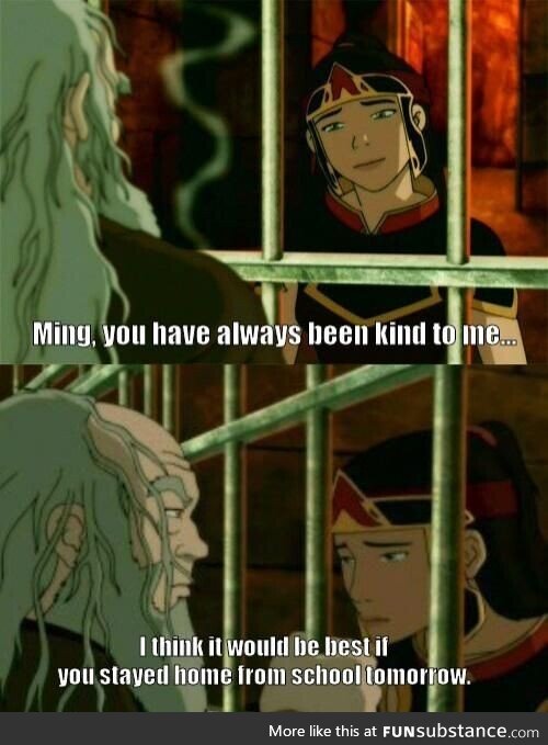 Prison daddy probably went to her home before leaving the Fire Nation to steal her tea