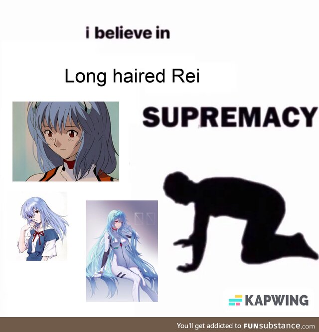 Rei looks amazing with long hair