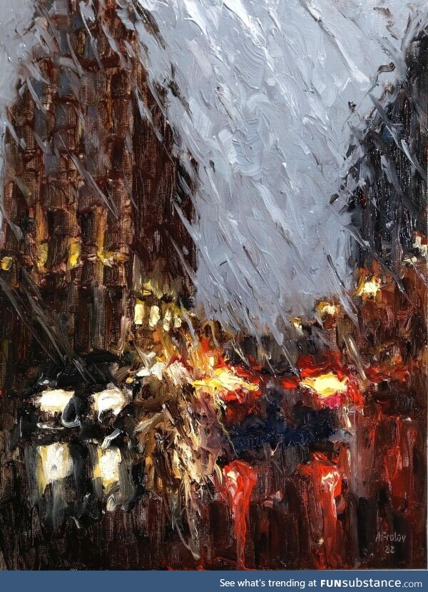 Late Evening, My oil painting