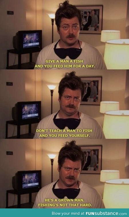 Ron Swanson's life lessons
