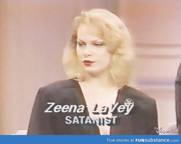 Here we see Taylor Swift as a satanist in her previous life