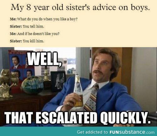 A little girl's advice on boys