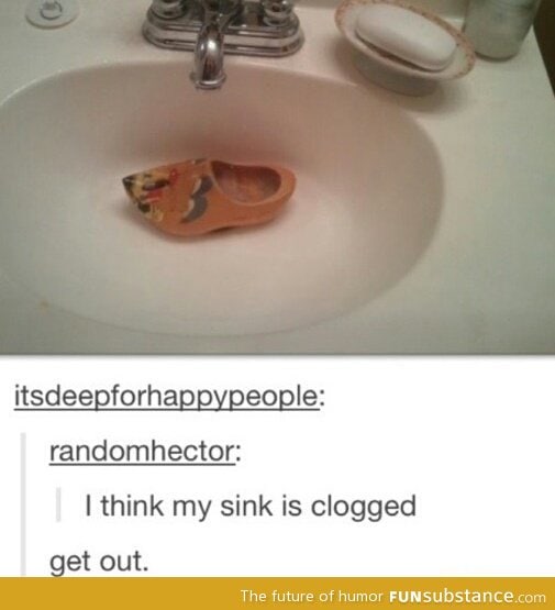Sink is clogged