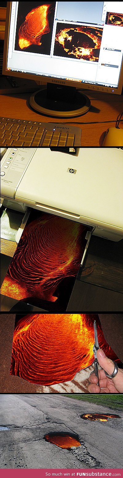 Printing larva