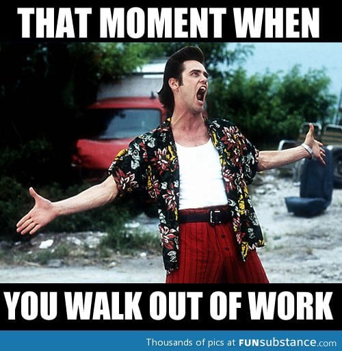 Walking out of work