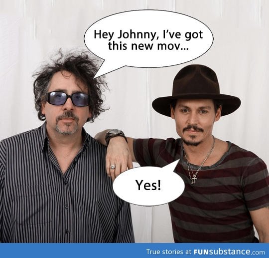 This sums up Johnny Depp and Tim Burton's relationship