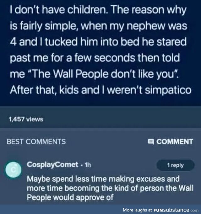 The wall people knows what you did