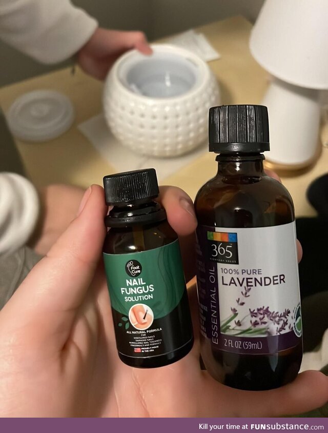 Guess which one my hubby used for the diffuser