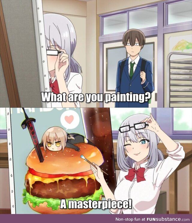 Here's a picture of Salter conquering Burgerland to brighten your day